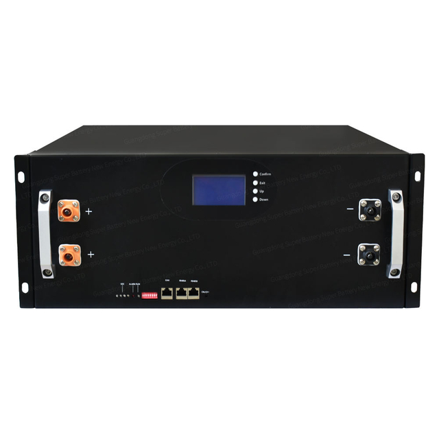 48v 100ah 200ah установленная в стойку солнечная батарея 5kwh перезаряжаемый автономный источник питания со встроенным литий-ионным аккумулятором Bms 4u 5u Lifepo4