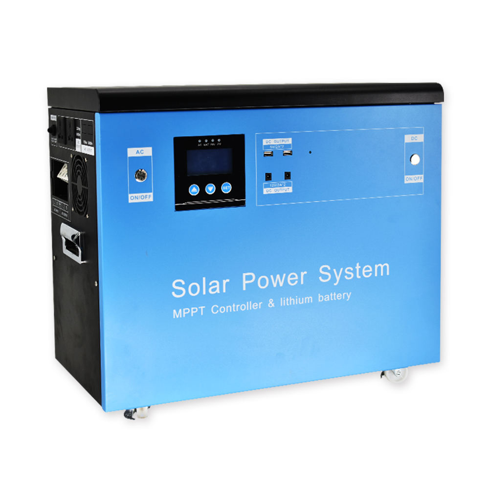220V 120Ah 3Kw 3000Wh Портативная электростанция Генератор энергии солнечной системы с универсальной розеткой переменного тока для телевизора / ноутбука / вентилятора / автомобильного холодильника