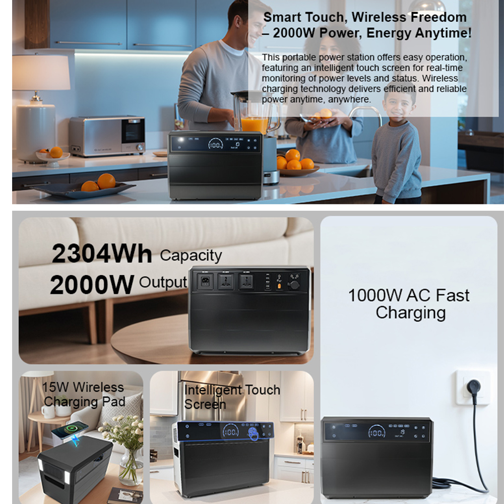Портативная электростанция 2000W - 2592WH LifePo4 Аккумулятор (промо)