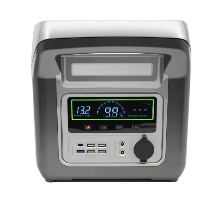 Портативная электростанция Sipani-1000 Вт, литий-ион (LFP), AC, DC, USB-A, USB-C, QC 3.0, беспроводная зарядка