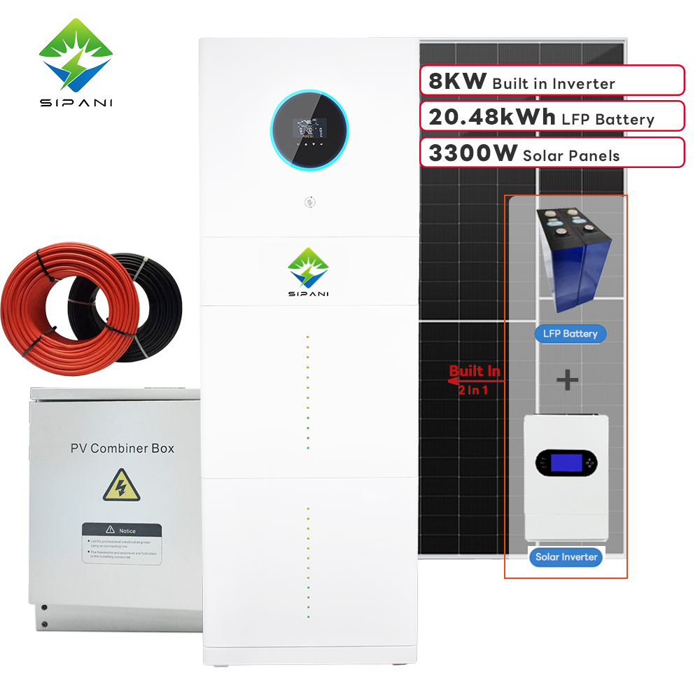 Вертикальная система хранения энергии SIPANI «все в одном», батарея 10 кВтч, 15 кВтч, 20 кВтч со встроенным инвертором 5 кВт, 8 кВт