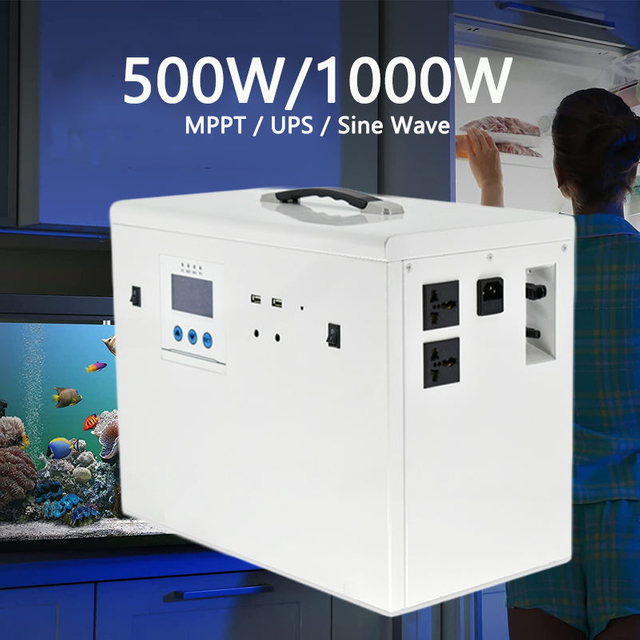 Автономный генератор солнечной энергии 500 Вт 500 Вт Солнечная панель 600wh 220v для использования в домашнем офисе
