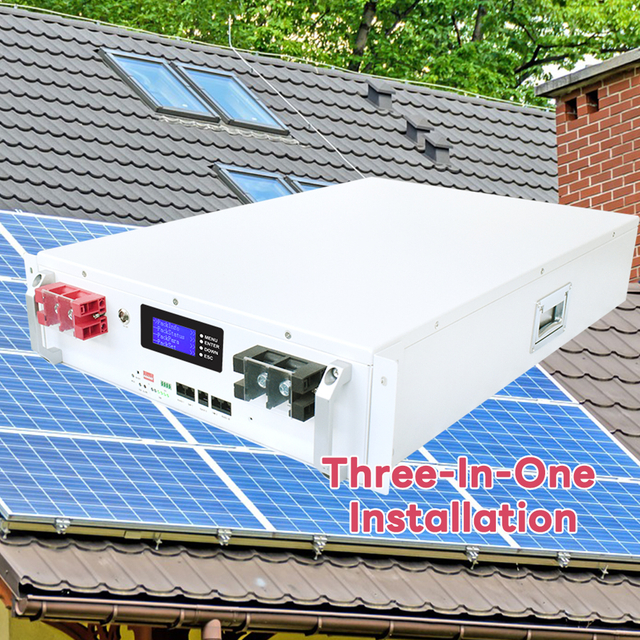 Установка «три в одном» 48 В, 200 Ач, аккумулятор Lifepo4, 10 кВтч, 51,2 В, 200 Ач, литий-железный аккумулятор, 48 В, 100 Ач, аккумулятор для монтажа в стойку сервера