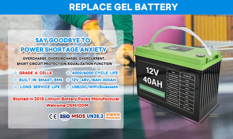 аккумулятор lifepo4 12 В 40 Ач