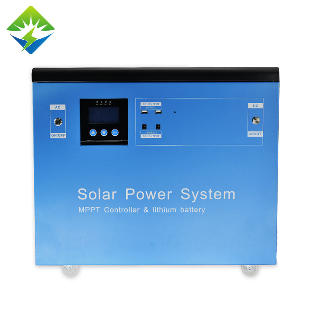Лучшая цена Солнечный генератор 3000 Вт 120Ah 1.5KW 2KW 3KW Домашняя резервная мощность Солнечная система освещения MPPT Солнечный генератор