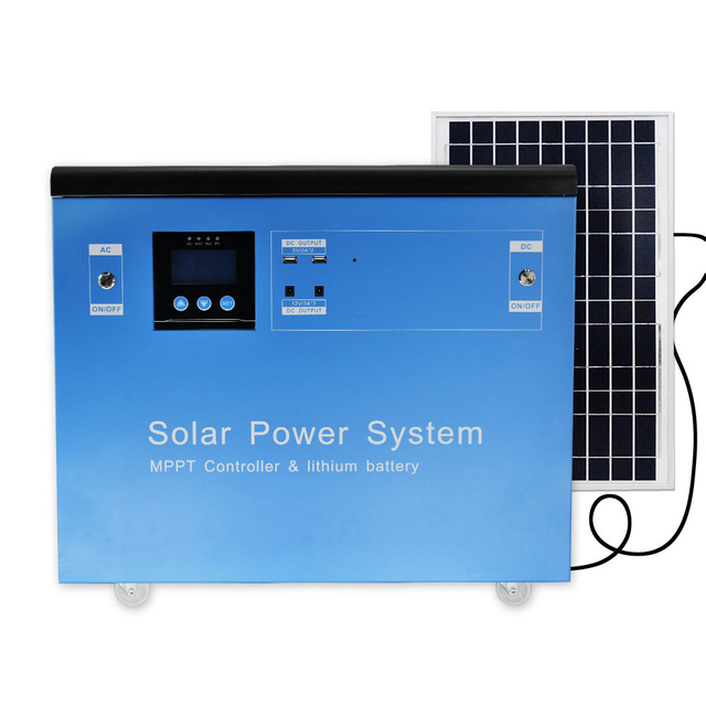 1500W Deep Cycle Portable Off-grid Home Mppt Солнечная панель Power System Солнечный генератор Ups с USB