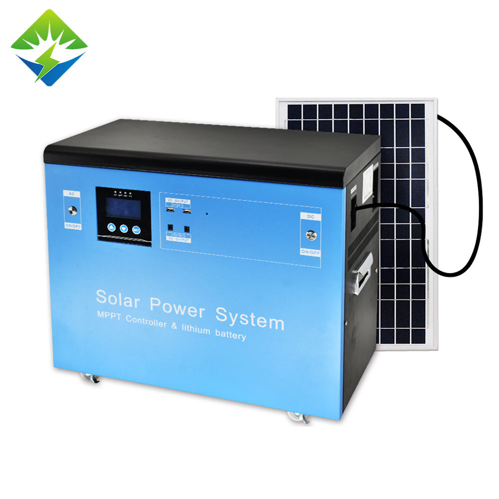 Оптовые системы генератора солнечной энергии 25.9V60Ah 1500w Перезаряжаемая портативная электростанция Литиевая батарея Солнечный генератор