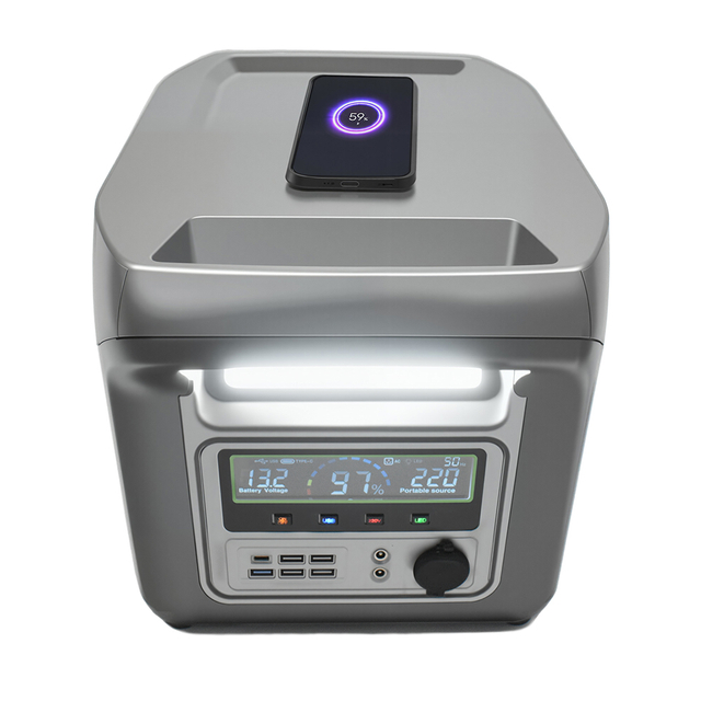 Портативная электростанция Sipani-1000 Вт, литий-ион (LFP), AC, DC, USB-A, USB-C, QC 3.0, беспроводная зарядка