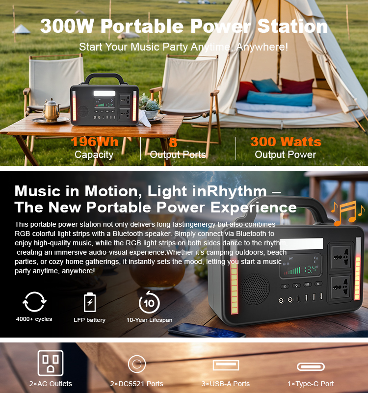 Портативная электростанция 300 Вт