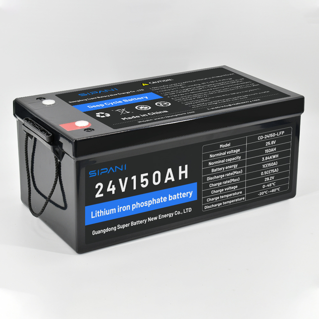 литий-ионный аккумулятор глубокого цикла LFP 24V 150Ah Lifepo4