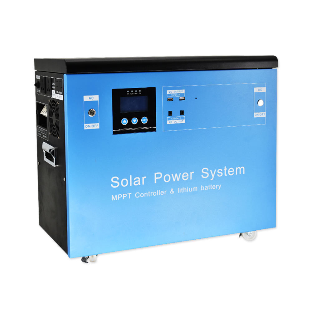 1500W Deep Cycle Portable Off-grid Home Mppt Солнечная панель Power System Солнечный генератор Ups с USB