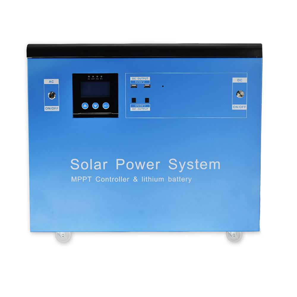 220V 120Ah 3Kw 3000Wh Портативная электростанция Генератор энергии солнечной системы с универсальной розеткой переменного тока для телевизора / ноутбука / вентилятора / автомобильного холодильника