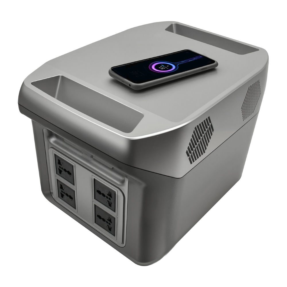 Портативная электростанция Sipani-1000 Вт, литий-ион (LFP), AC, DC, USB-A, USB-C, QC 3.0, беспроводная зарядка